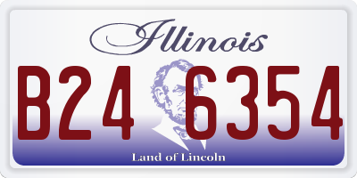 IL license plate B246354