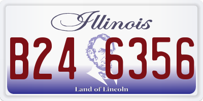 IL license plate B246356