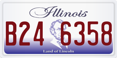 IL license plate B246358