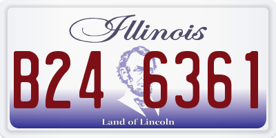 IL license plate B246361
