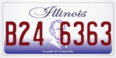 IL license plate B246363