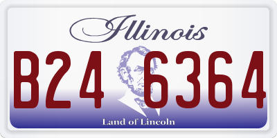 IL license plate B246364