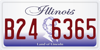 IL license plate B246365