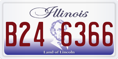 IL license plate B246366