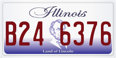 IL license plate B246376