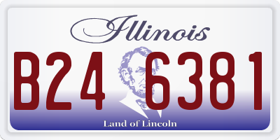IL license plate B246381