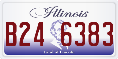 IL license plate B246383