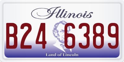 IL license plate B246389