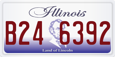 IL license plate B246392