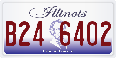 IL license plate B246402