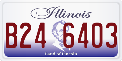 IL license plate B246403