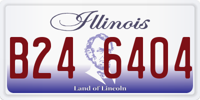 IL license plate B246404