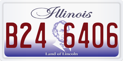IL license plate B246406