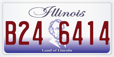 IL license plate B246414