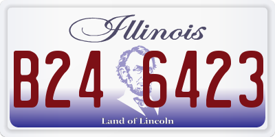 IL license plate B246423