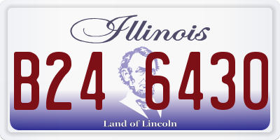 IL license plate B246430