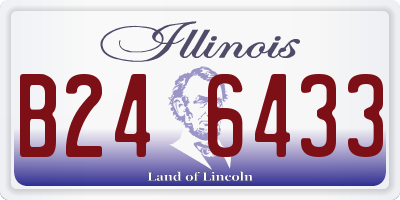 IL license plate B246433