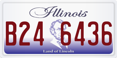 IL license plate B246436