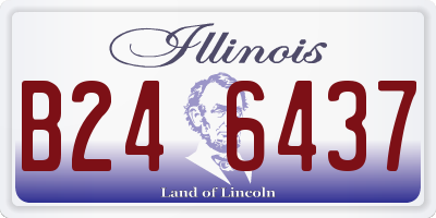 IL license plate B246437