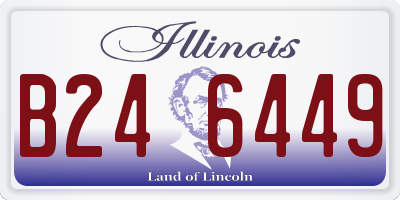 IL license plate B246449