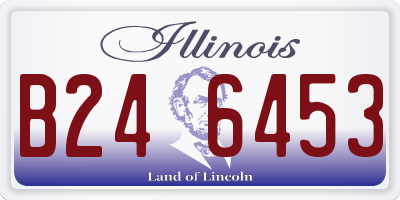 IL license plate B246453