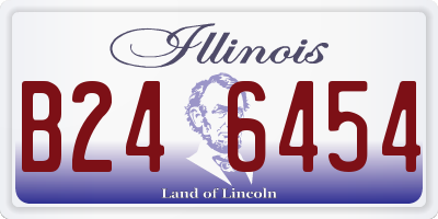 IL license plate B246454