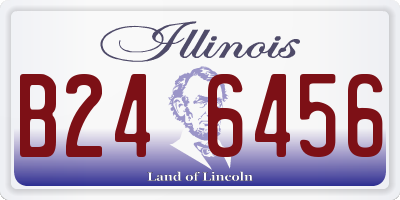 IL license plate B246456
