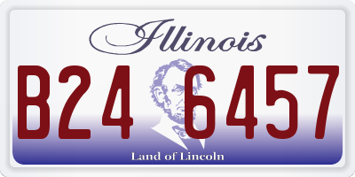 IL license plate B246457