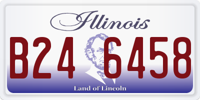 IL license plate B246458