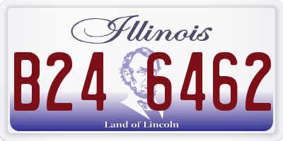 IL license plate B246462