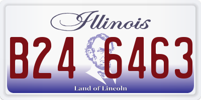 IL license plate B246463