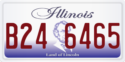 IL license plate B246465