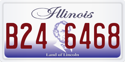 IL license plate B246468