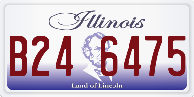 IL license plate B246475