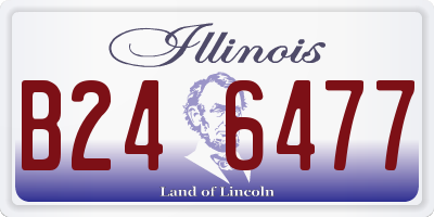IL license plate B246477