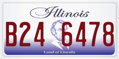 IL license plate B246478