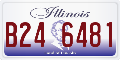IL license plate B246481