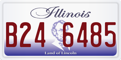 IL license plate B246485
