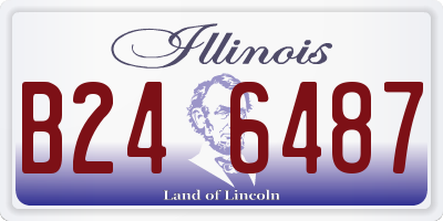 IL license plate B246487