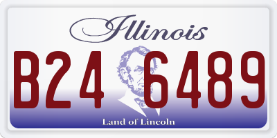 IL license plate B246489