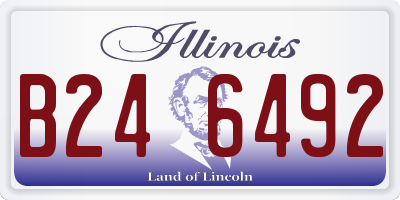 IL license plate B246492