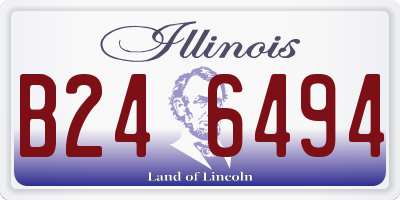 IL license plate B246494