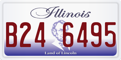 IL license plate B246495