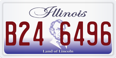 IL license plate B246496