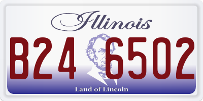 IL license plate B246502