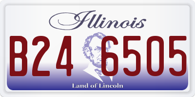 IL license plate B246505