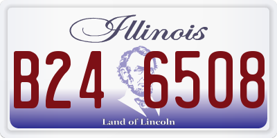 IL license plate B246508