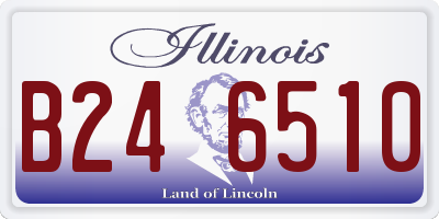 IL license plate B246510