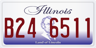 IL license plate B246511