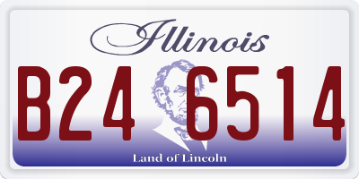 IL license plate B246514